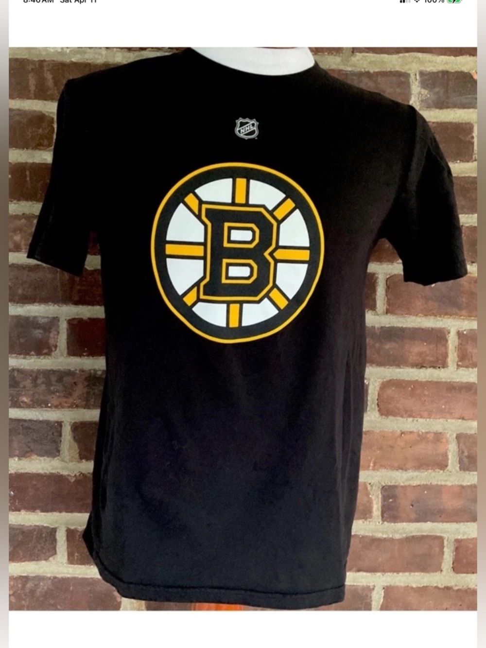Vintage Boston Bruins Patrice Bergeron Jersey T-Shirt Youth Size XL